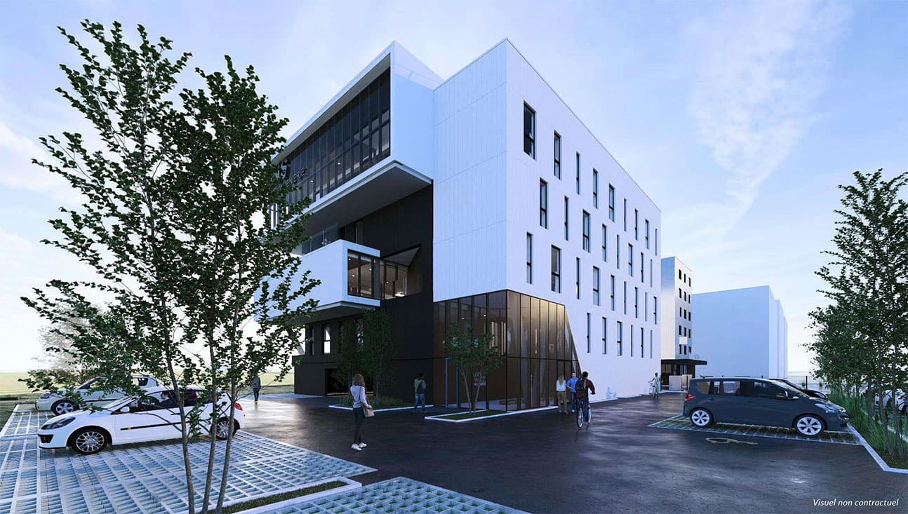 Bretteville-sur-Odon — Situé à Bretteville-sur-Odon, un nouvel immeuble de bureaux se distingue par son architecture soigné... — Miniature 5