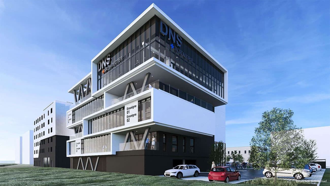 Bretteville-sur-Odon — Situé à Bretteville-sur-Odon, un nouvel immeuble de bureaux se distingue par son architecture soigné... — Miniature 6