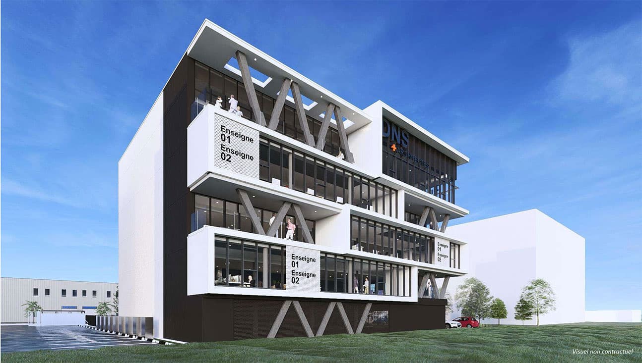 Bretteville-sur-Odon — Situé à Bretteville-sur-Odon, un nouvel immeuble de bureaux se distingue par son architecture soigné... — Miniature 7