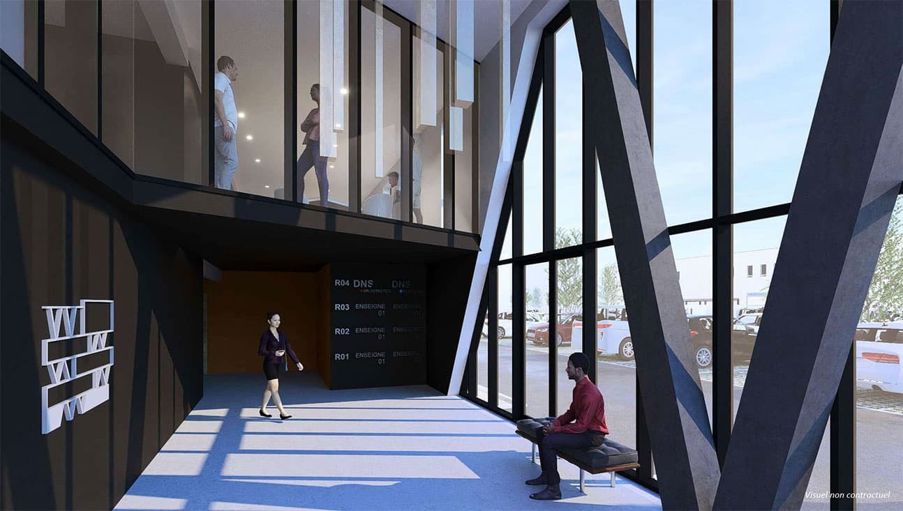 Bretteville-sur-Odon — Situé à Bretteville-sur-Odon, un nouvel immeuble de bureaux se distingue par son architecture soigné... — Miniature 8