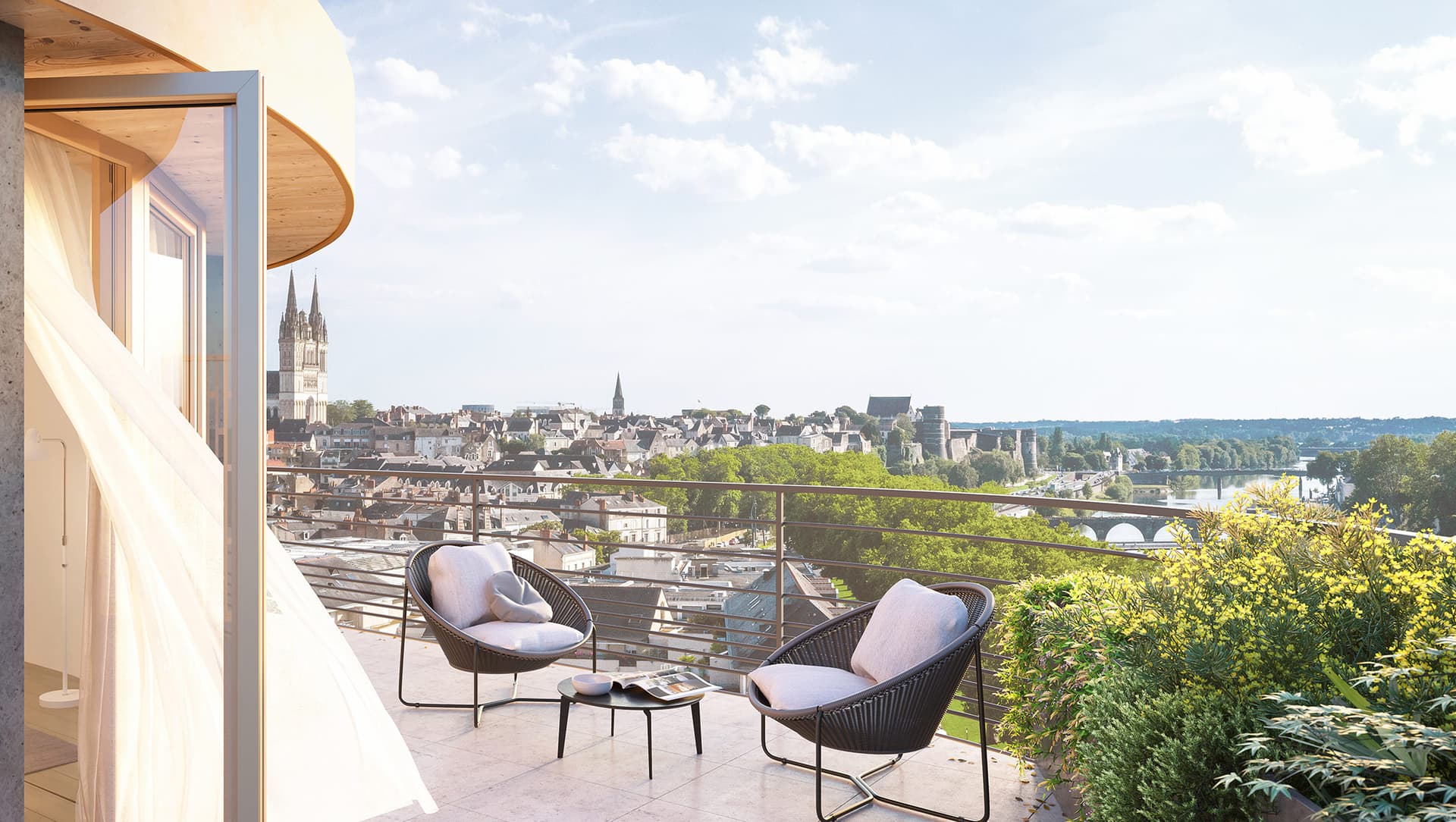 Angers — Au cœur d’Angers, en bordure de la Maine, ce nouveau projet résidentiel propose un cadre de vie exce... — Miniature 3