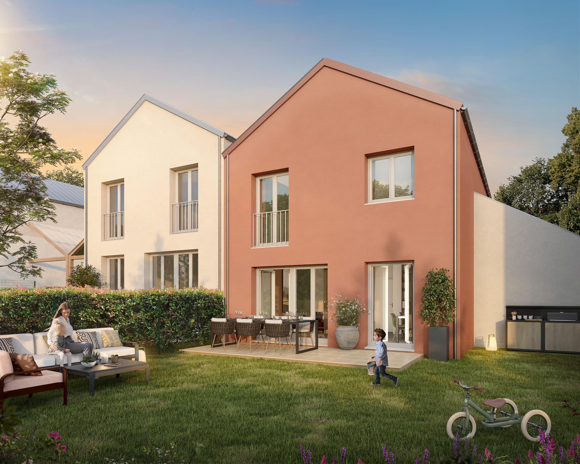 Guerville — Situé à Guerville, ce domaine résidentiel propose un ensemble de maisons à l’architecture contempora... — Miniature 3