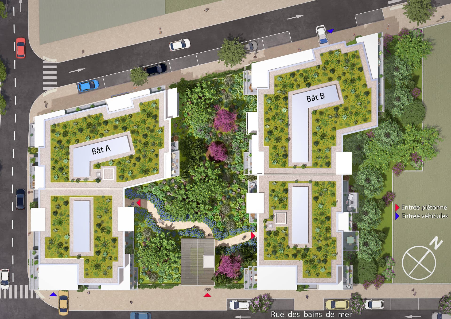 Sete — Situé à Sète, ce projet résidentiel se compose de deux bâtiments à l’architecture contemporaine et é... — Miniature 4