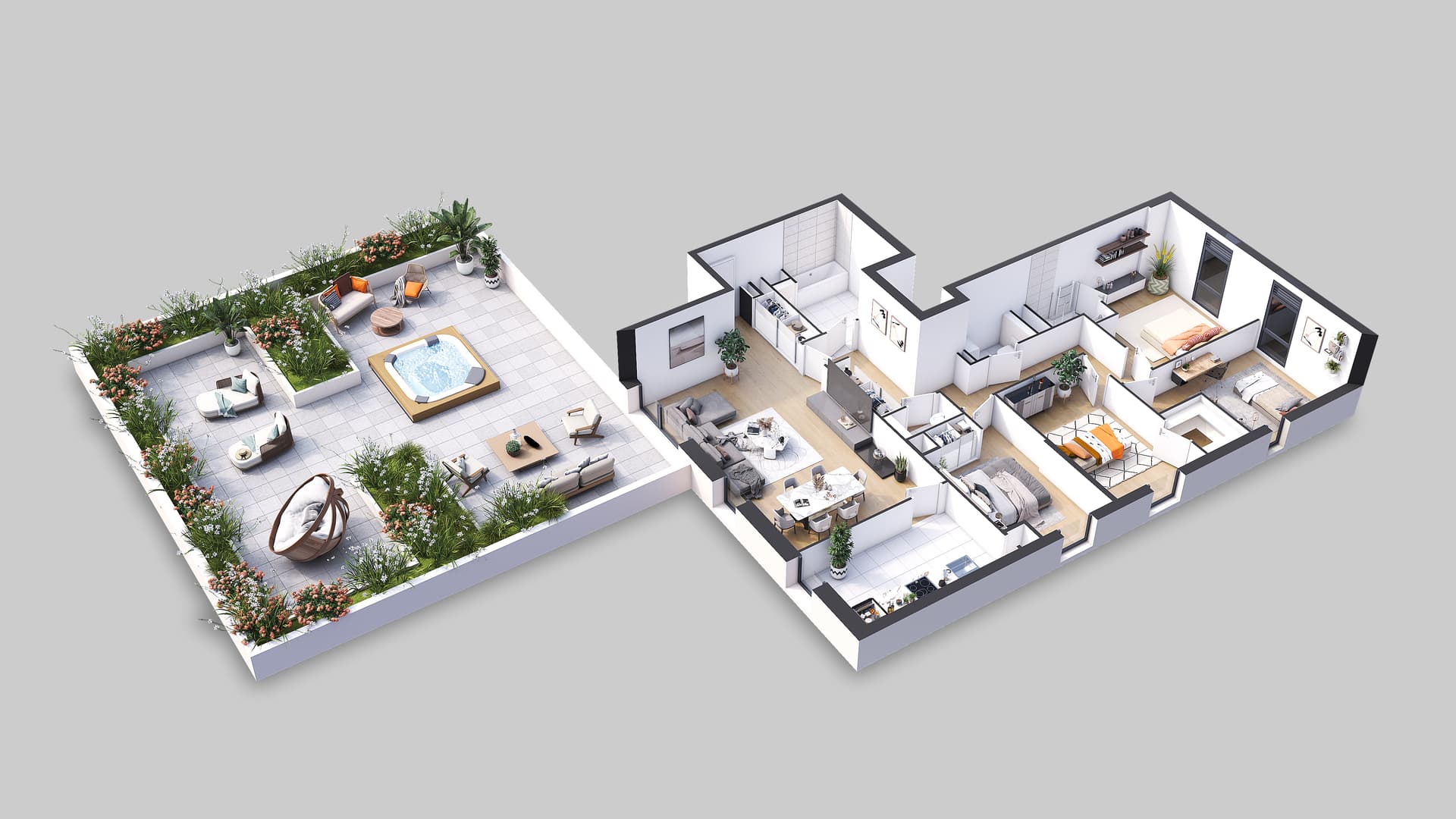 Rueil-Malmaison — Nichée à Rueil-Malmaison, à proximité immédiate de la forêt de Malmaison, cette nouvelle résidence b... — Miniature 2