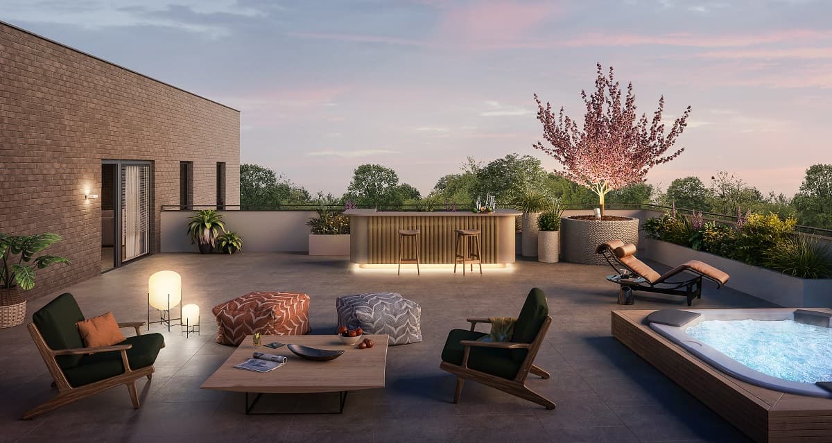 Rueil-Malmaison — Nichée à Rueil-Malmaison, à proximité immédiate de la forêt de Malmaison, cette nouvelle résidence b... — Miniature 4