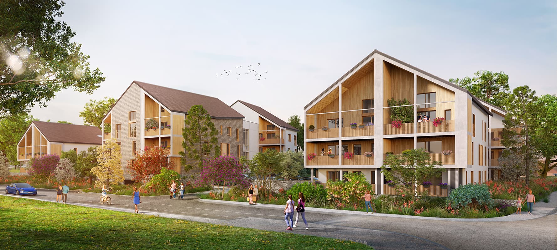 Saint-Genis-Pouilly — Située dans un environnement urbain dynamique, cette nouvelle résidence propose une sélection d’appa... — Miniature 4