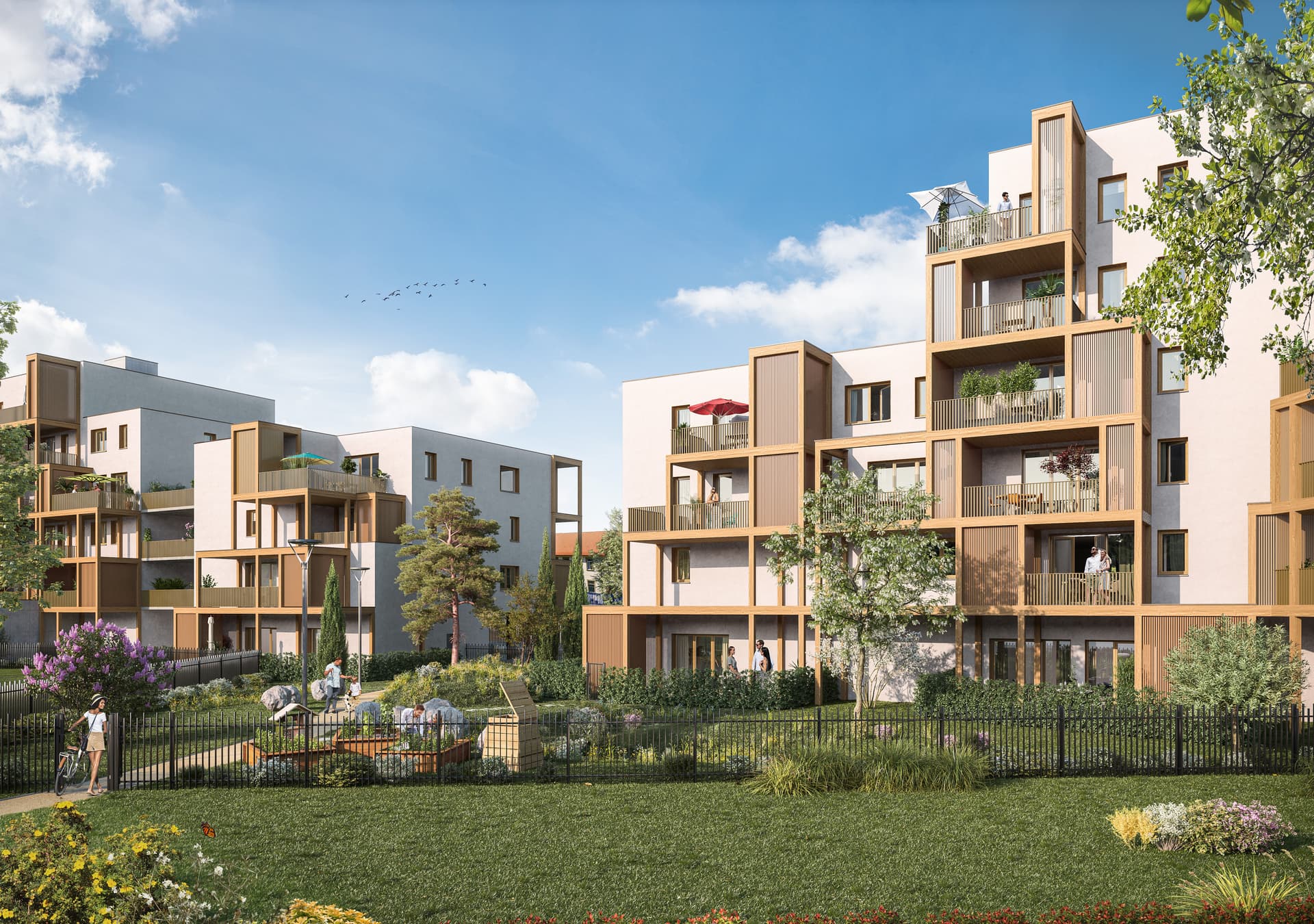 Strasbourg — Située dans le quartier du Neuhof, en pleine évolution, cette nouvelle réalisation s’intègre harmoni... — Photo 1