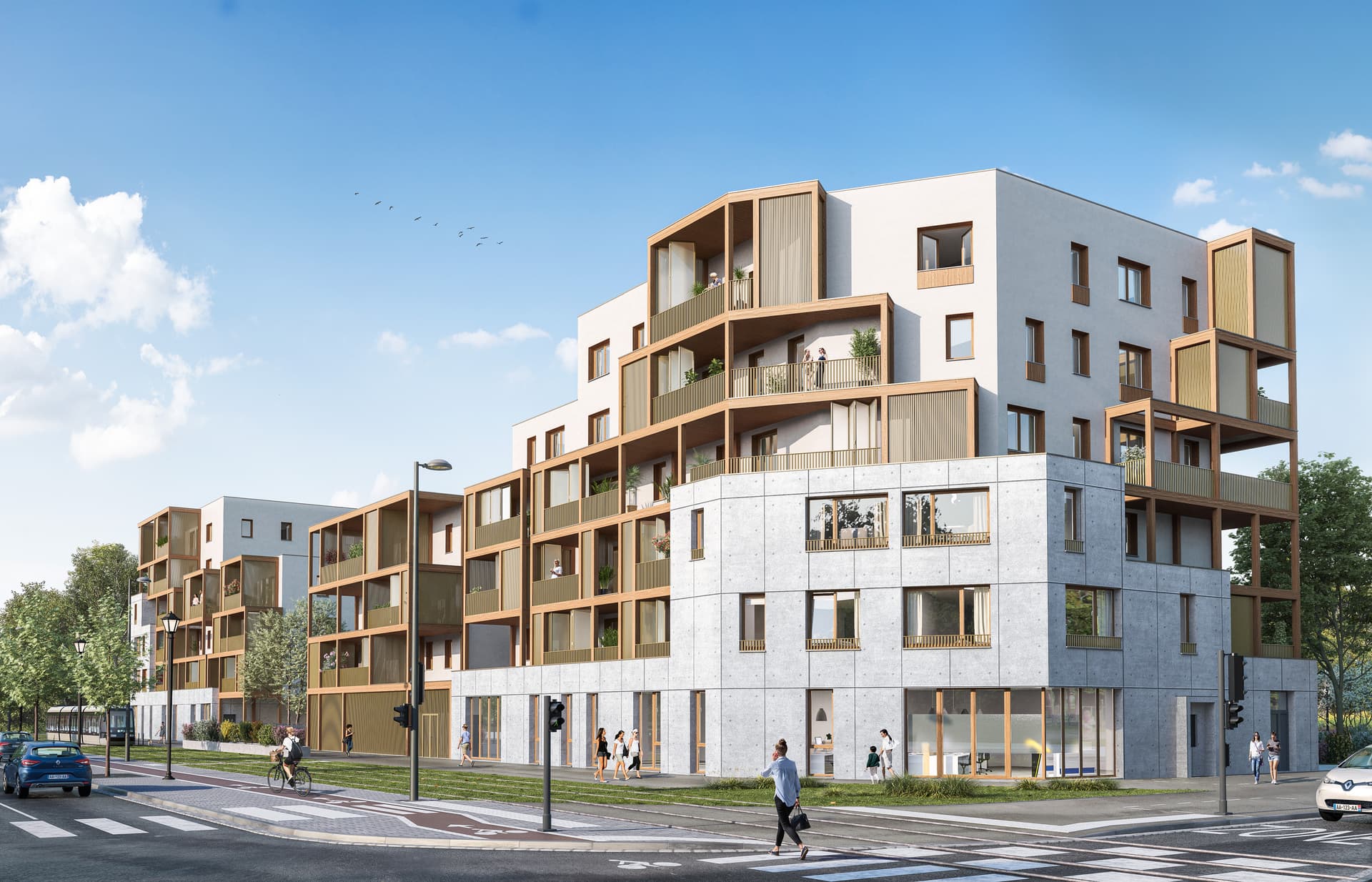 Strasbourg — Située dans le quartier du Neuhof, en pleine évolution, cette nouvelle réalisation s’intègre harmoni... — Miniature 4