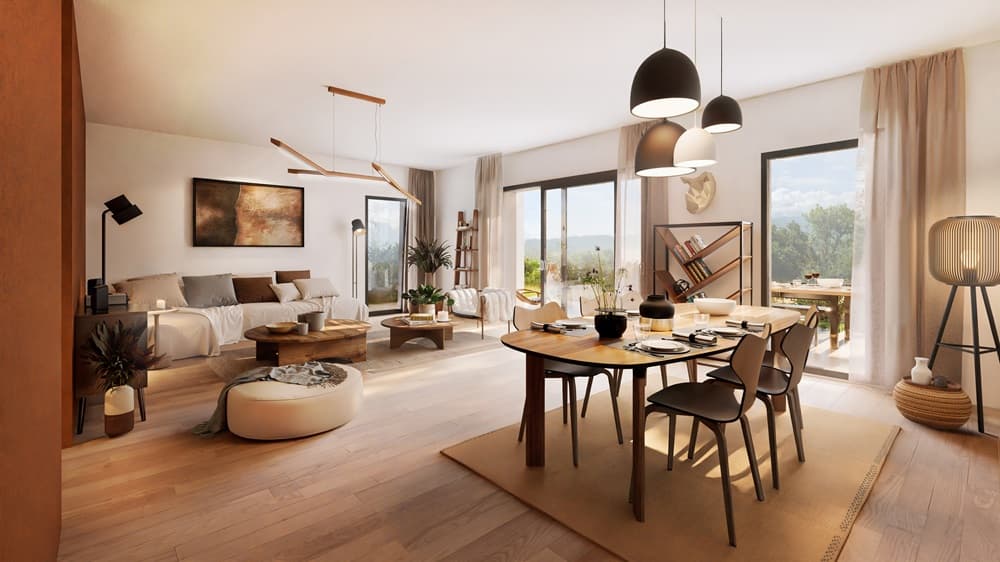 Poisy — Située au cœur de Poisy, cette nouvelle résidence séduit par une architecture contemporaine et épuré... — Miniature 2