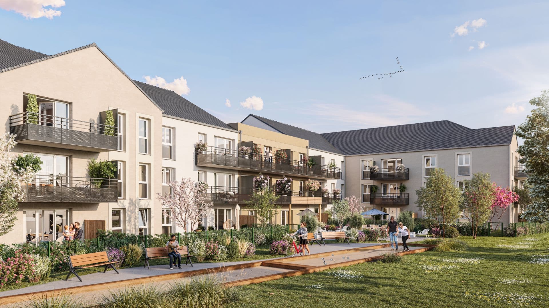 Missillac — Située au cœur de Missillac, cette nouvelle résidence propose un ensemble de 13 logements soigneusem... — Miniature 3