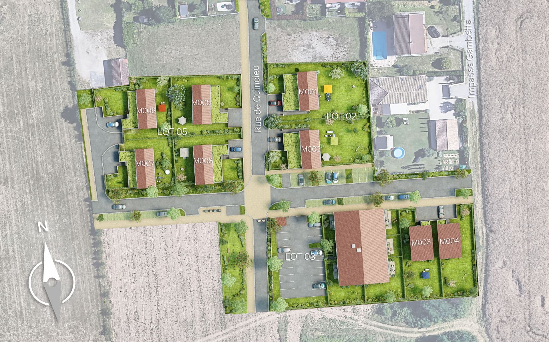 Genas — Situées à Genas, aux portes de Lyon, ces maisons individuelles de 4 et 5 pièces se distinguent par l... — Miniature 3