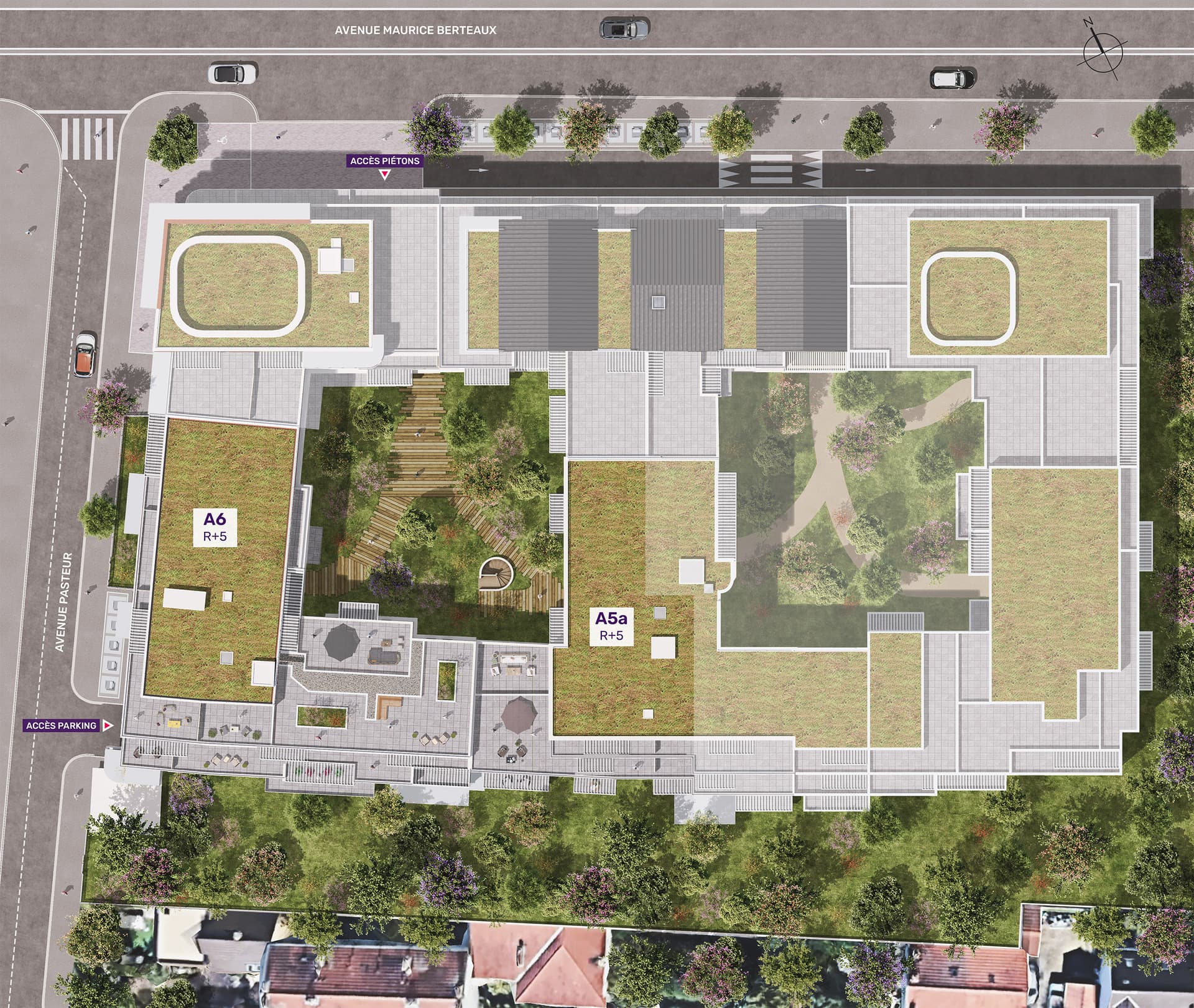 Sartrouville — Située à seulement dix minutes du quartier d’affaires de La Défense, cette résidence contemporaine p... — Miniature 3