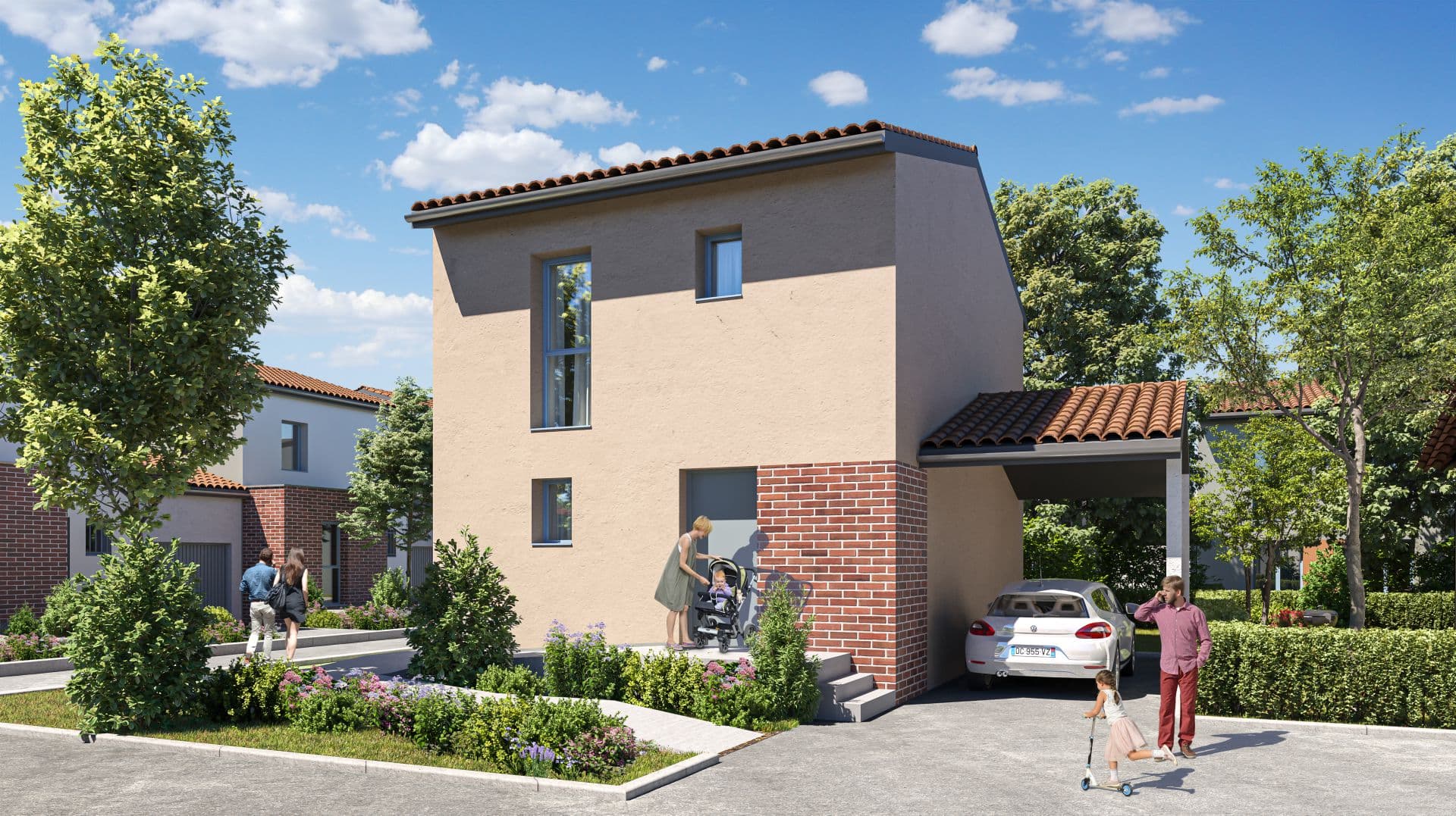 Baziege — À seulement vingt minutes au sud de Toulouse, cette nouvelle résidence propose un cadre de vie paisi... — Miniature 3