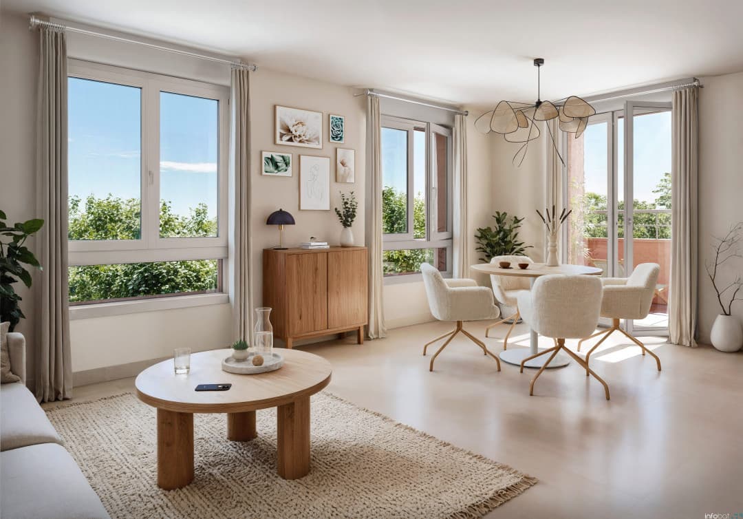 Dijon — Située au cœur de l’écoquartier du Jardin des Maraîchers, cette résidence à taille humaine bénéficie... — Miniature 5