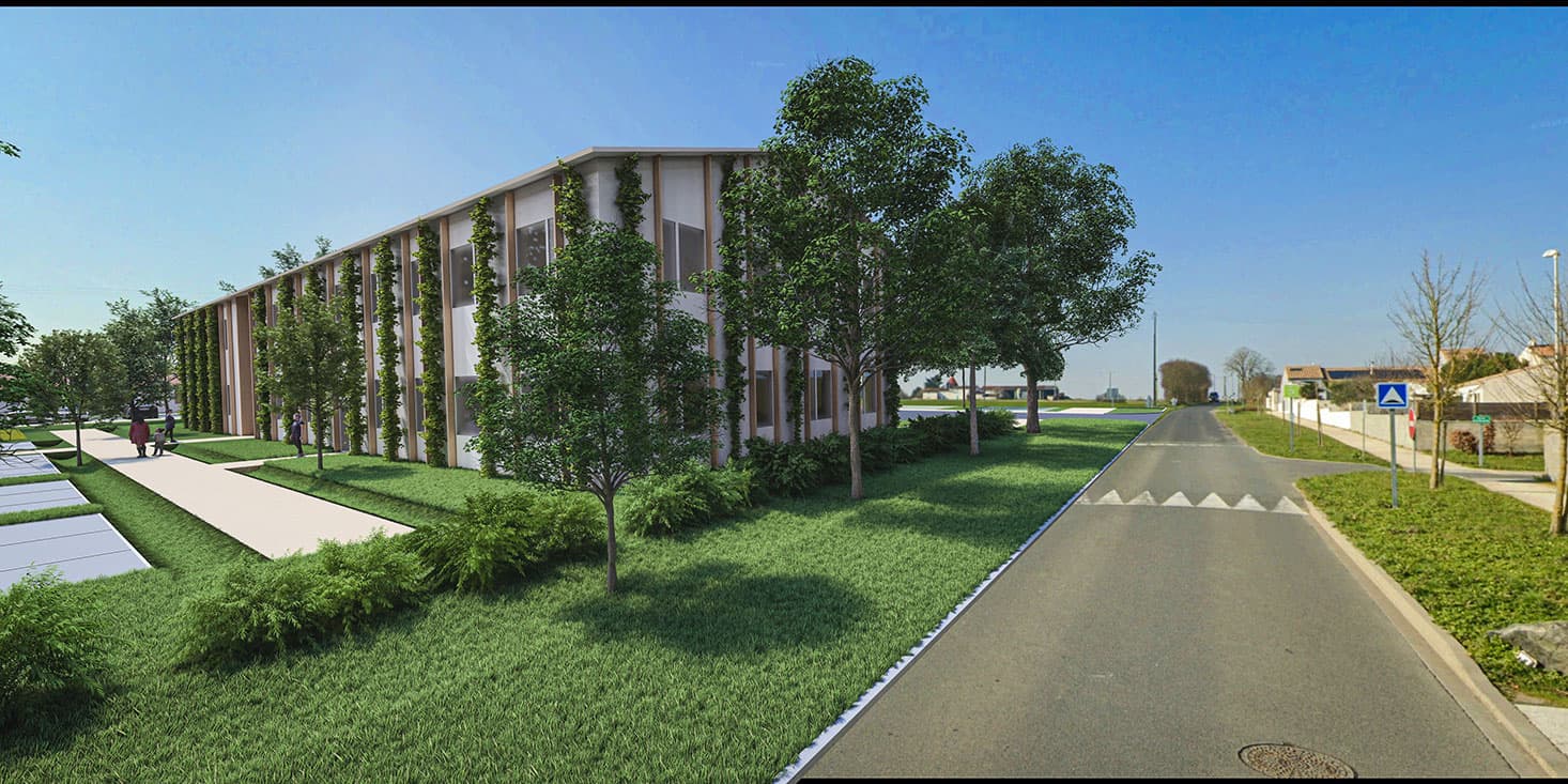 Angliers — Situé au cœur d’un éco-lotissement récemment développé à Angliers, ce projet propose un cadre de vie... — Miniature 4