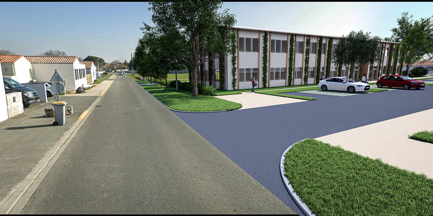 Angliers — Situé au cœur d’un éco-lotissement récemment développé à Angliers, ce projet propose un cadre de vie... — Miniature 5