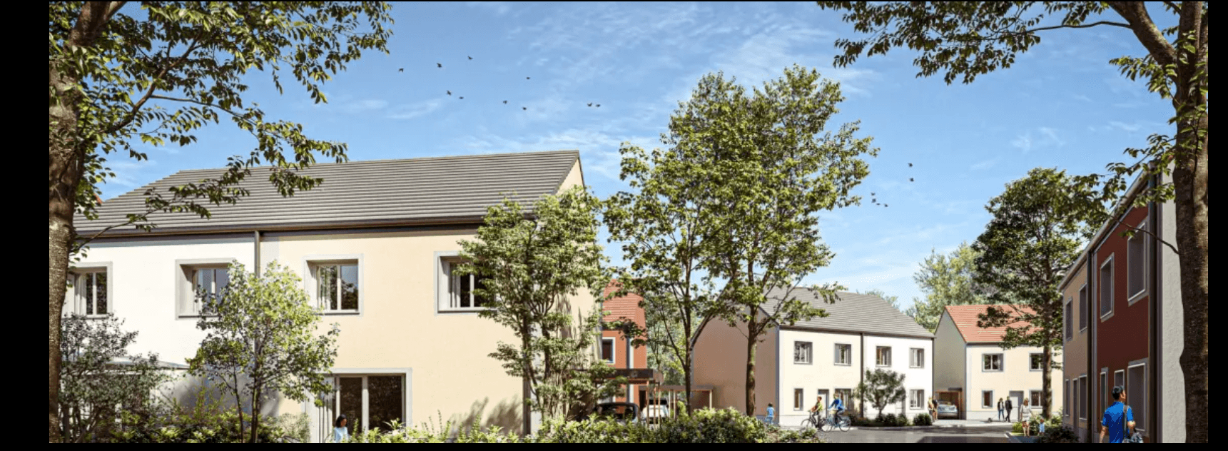 Cergy — Situées à Cergy, au cœur du quartier Ponceau, ces maisons de cinq pièces offrent un cadre de vie pri... — Photo 1