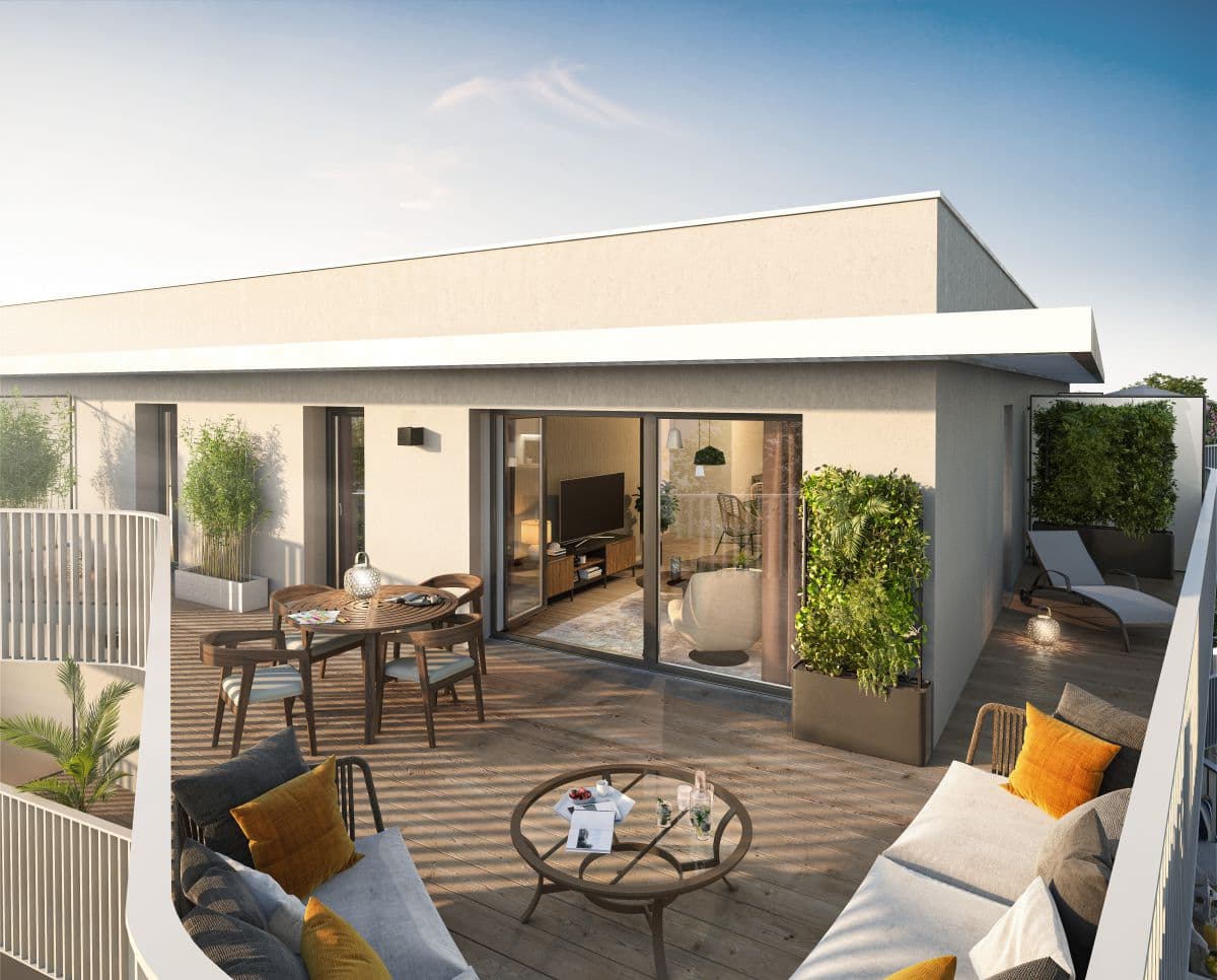 Arques — Située en bordure du canal de Neufossé, cette résidence contemporaine propose des appartements spaci... — Miniature 4