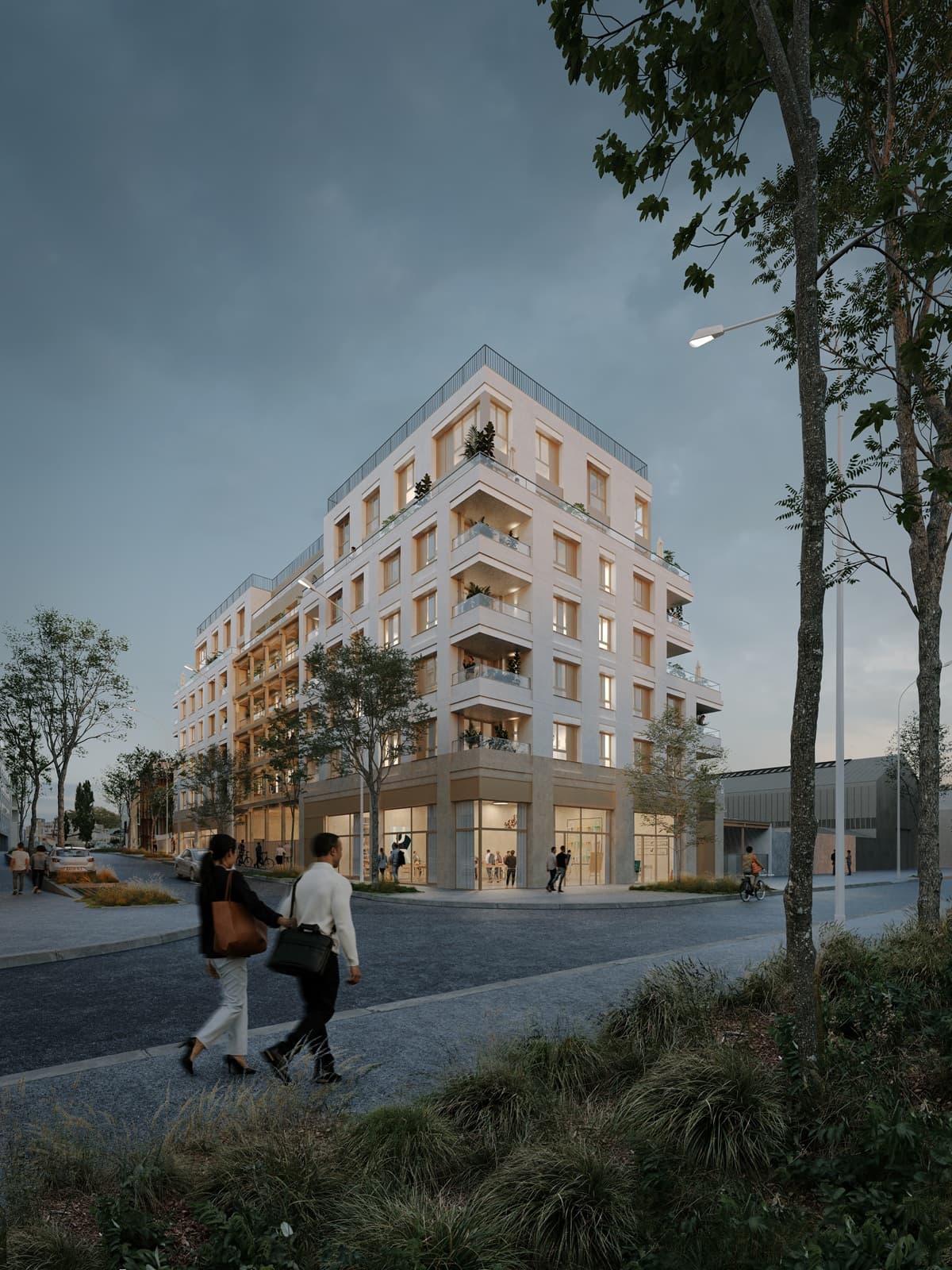 Bondy — Située à Bondy, au sein de la ZAC des Rives de l’Ourcq, cette résidence contemporaine s’intègre dans... — Miniature 5