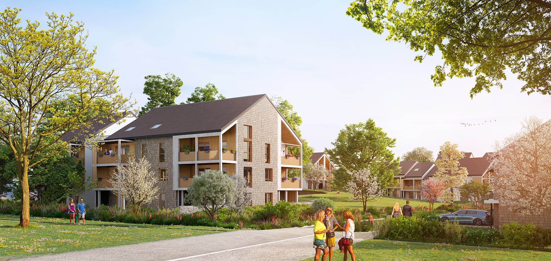 Sergy — Située au cœur de Sergy, à proximité immédiate de la mairie, cette résidence s’intègre harmonieuseme... — Miniature 5