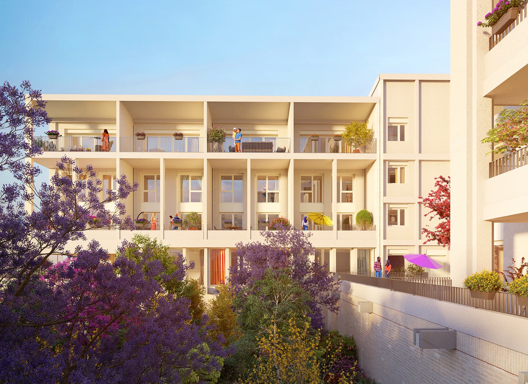 Vaulx en Velin — Située au cœur d’un village dynamique, cette résidence contemporaine propose 52 appartements, allant... — Miniature 2