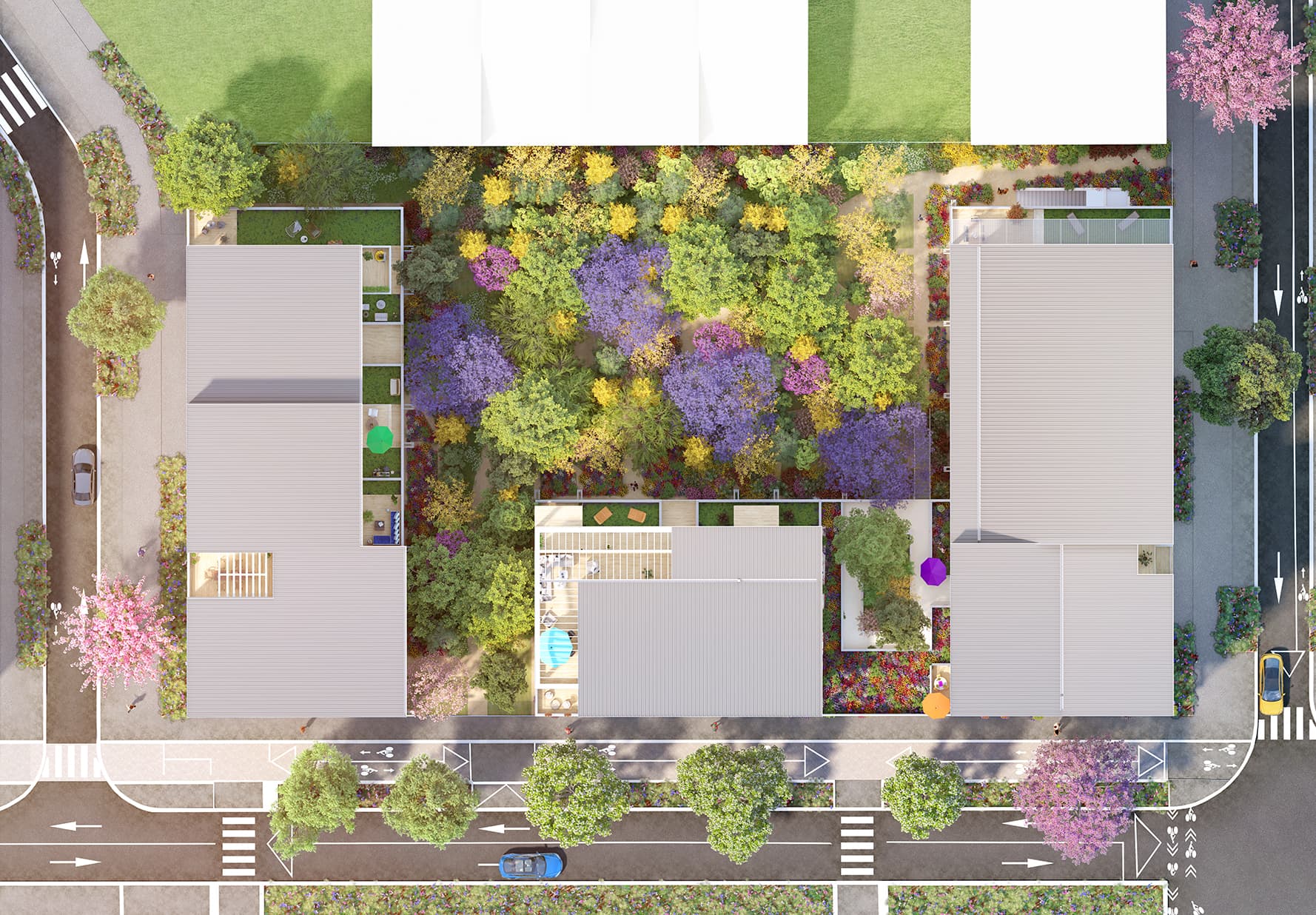 Vaulx en Velin — Située au cœur d’un village dynamique, cette résidence contemporaine propose 52 appartements, allant... — Miniature 3