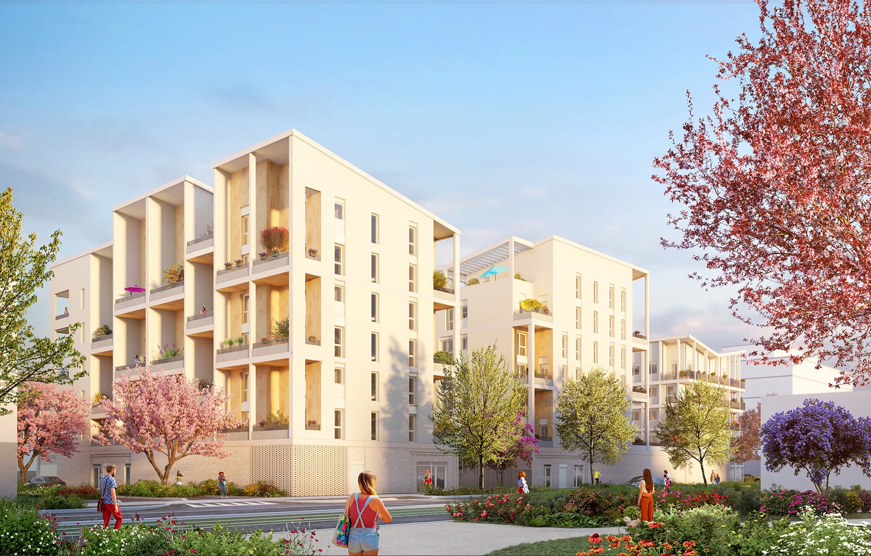 Vaulx en Velin — Située au cœur d’un village dynamique, cette résidence contemporaine propose 52 appartements, allant... — Miniature 4