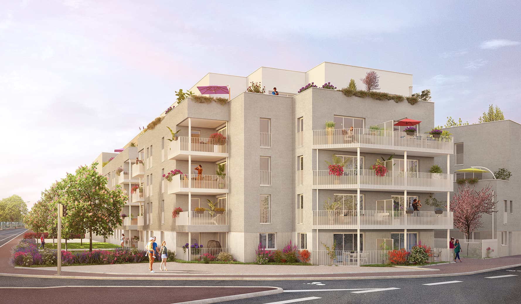 Venissieux — Composée de trois bâtiments à l’architecture sobre et élégante, cette résidence de taille humaine s’... — Miniature 2