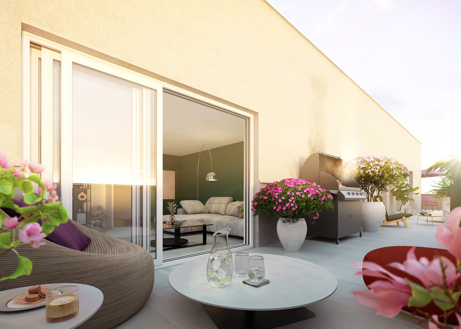 Venissieux — Composée de trois bâtiments à l’architecture sobre et élégante, cette résidence de taille humaine s’... — Miniature 3