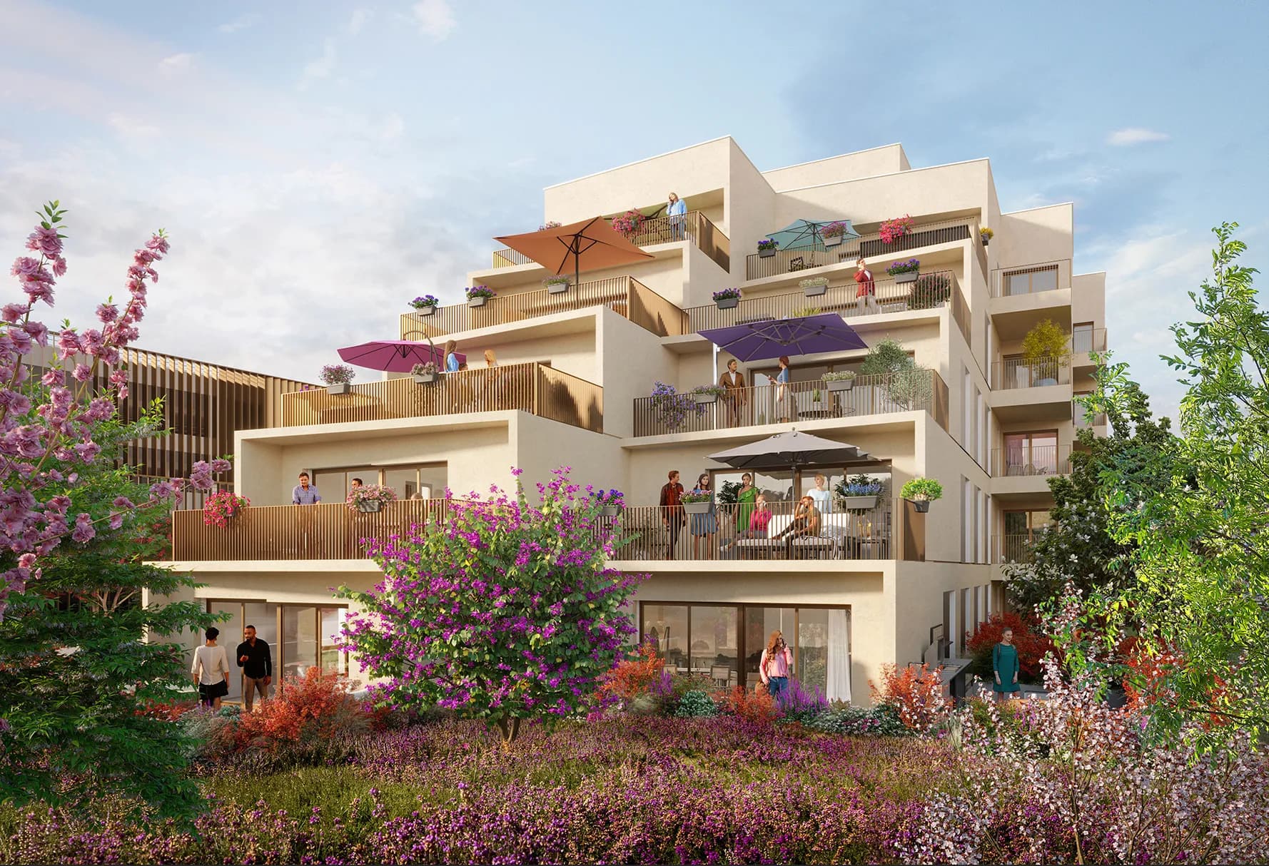 Roanne — Découvrez une résidence au style contemporain affirmé, proposant un choix d’appartements spacieux ai... — Miniature 4