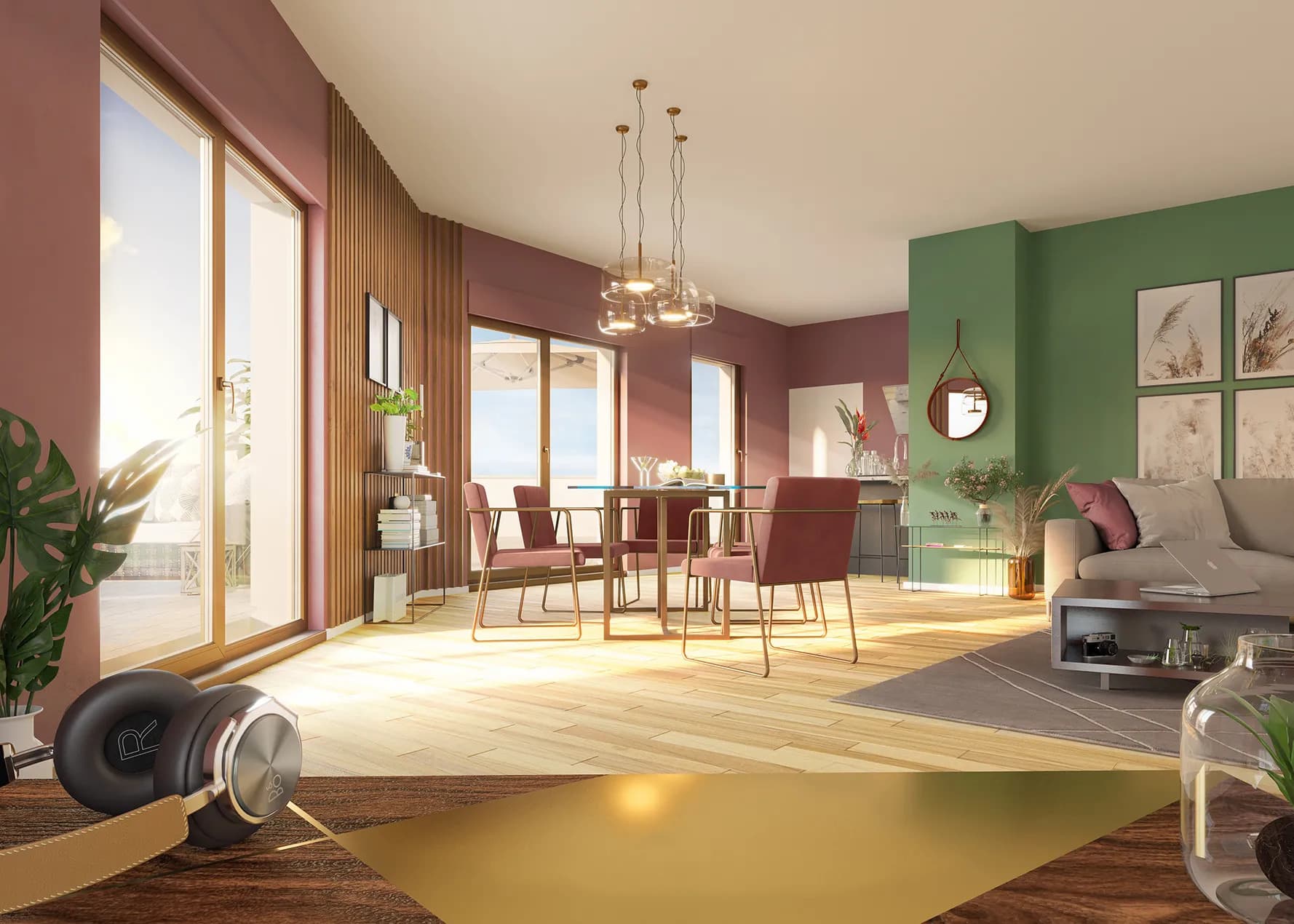 Roanne — Découvrez une résidence au style contemporain affirmé, proposant un choix d’appartements spacieux ai... — Miniature 5