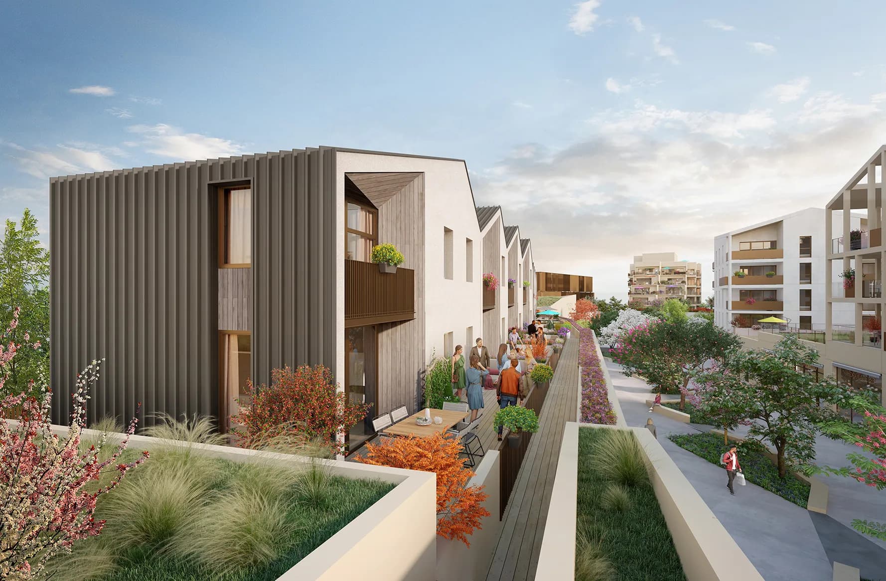 Roanne — Découvrez une résidence au style contemporain affirmé, proposant un choix d’appartements spacieux ai... — Miniature 6