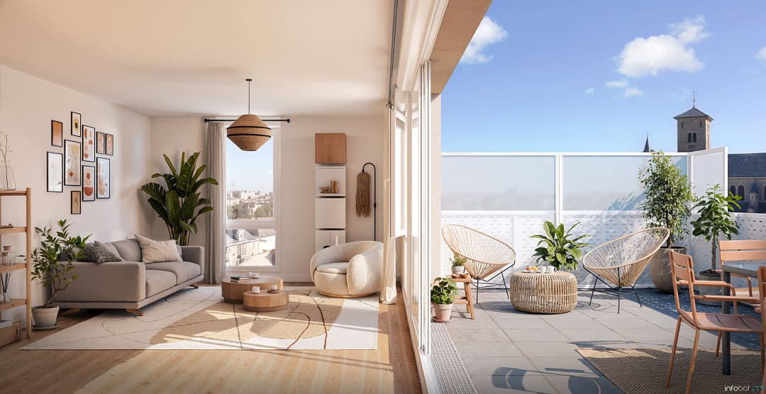 Bouguenais — Située à Bouguenais, aux portes de Nantes, cette nouvelle résidence à taille humaine bénéficie d'un ... — Miniature 4