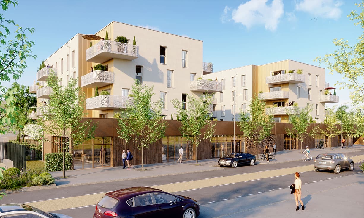 Ifs — Idéalement située à Ifs, cette nouvelle réalisation s’intègre harmonieusement entre environnement ur... — Photo 1