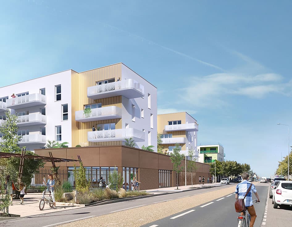 Ifs — Idéalement située à Ifs, cette nouvelle réalisation s’intègre harmonieusement entre environnement ur... — Miniature 4