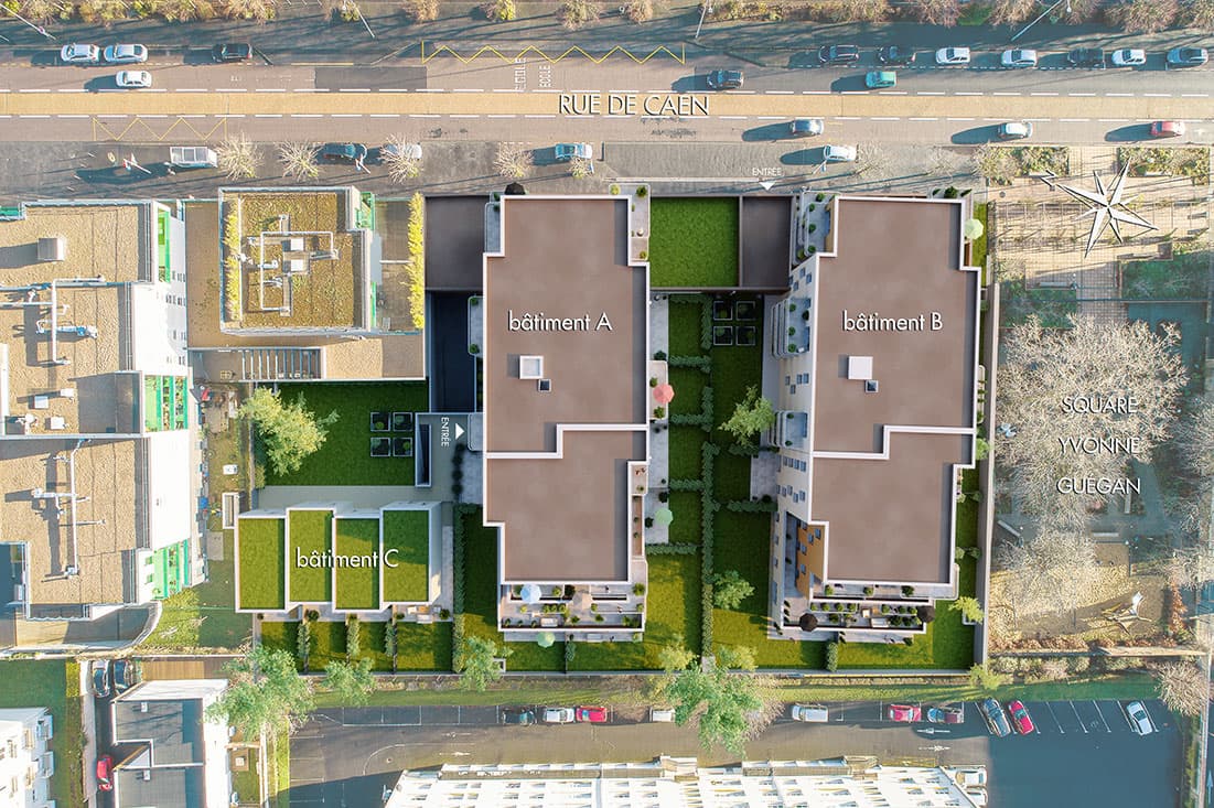 Ifs — Idéalement située à Ifs, cette nouvelle réalisation s’intègre harmonieusement entre environnement ur... — Miniature 6