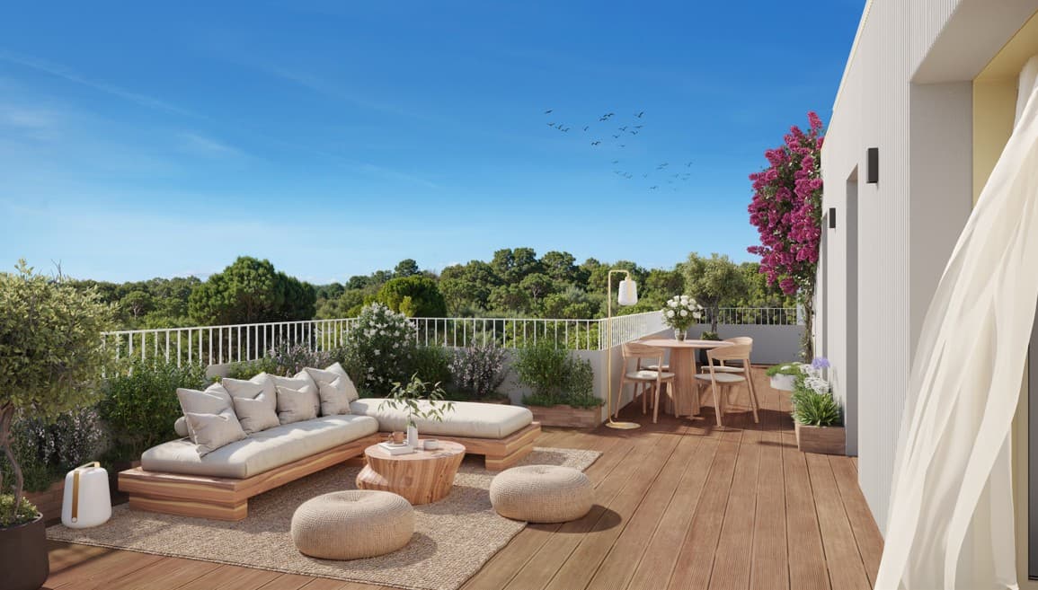 Vitrolles — Située à Vitrolles, cette nouvelle résidence propose des appartements du 2 au 4 pièces en duplex, of...