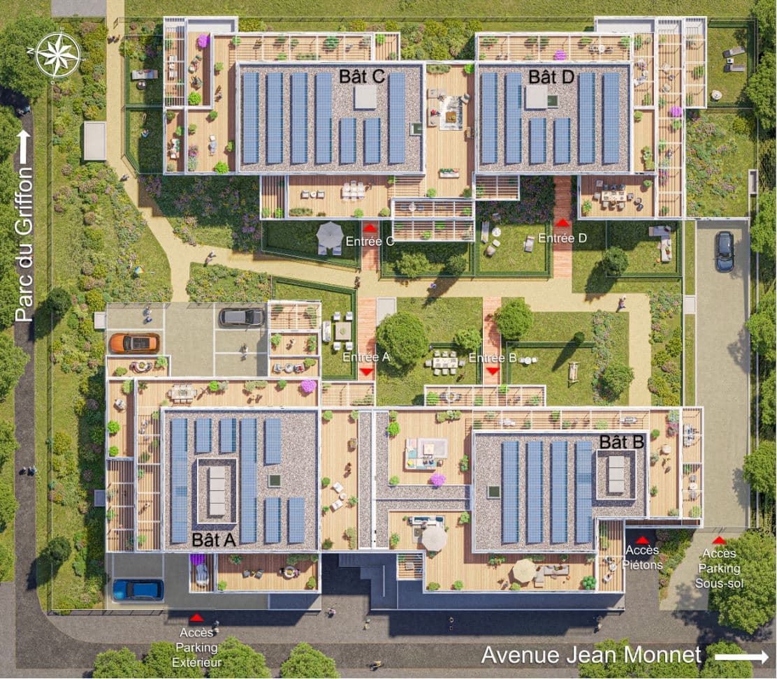 Vitrolles — Située à Vitrolles, cette nouvelle résidence propose des appartements du 2 au 4 pièces en duplex, of... — Miniature 5