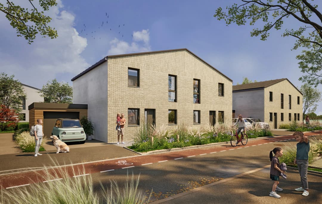 Anstaing — Situé à Anstaing, ce nouveau quartier propose un cadre de vie harmonieux, à la croisée de la ville e... — Miniature 4