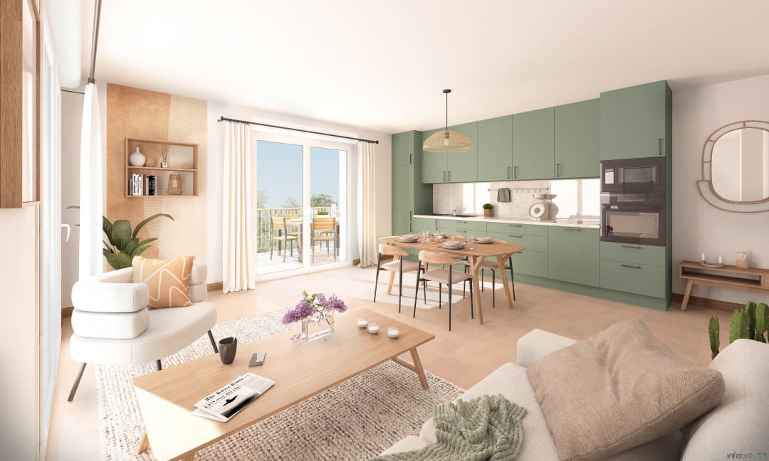 Marseille — Située au pied du Massif de l’Étoile, cette nouvelle résidence se distingue par son emplacement priv... — Miniature 2