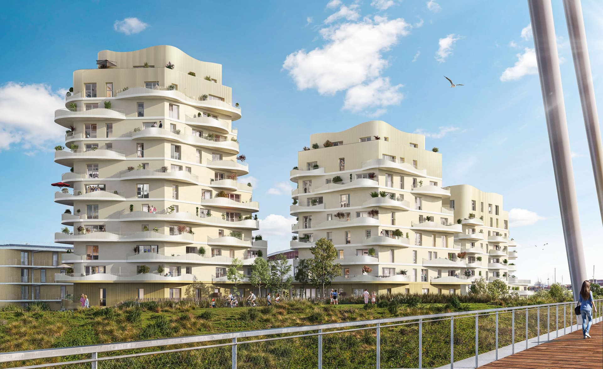 Dunkerque — Située à Dunkerque, face à Malo-les-Bains, cette nouvelle résidence propose un cadre de vie unique à... — Miniature 2