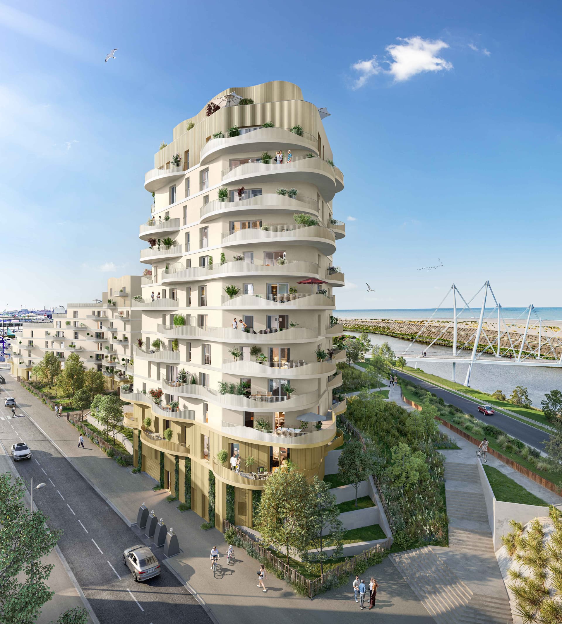 Dunkerque — Située à Dunkerque, face à Malo-les-Bains, cette nouvelle résidence propose un cadre de vie unique à... — Miniature 3