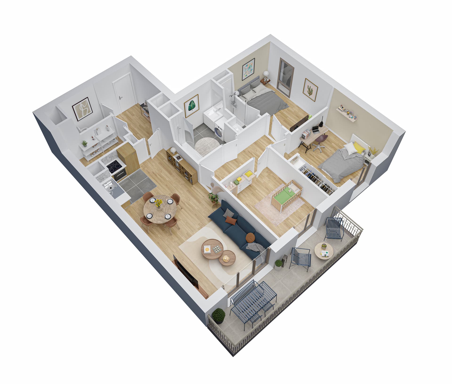 Vanves — Au cœur de Vanves, une nouvelle résidence propose une sélection d’appartements, du studio au 4 pièce... — Miniature 4