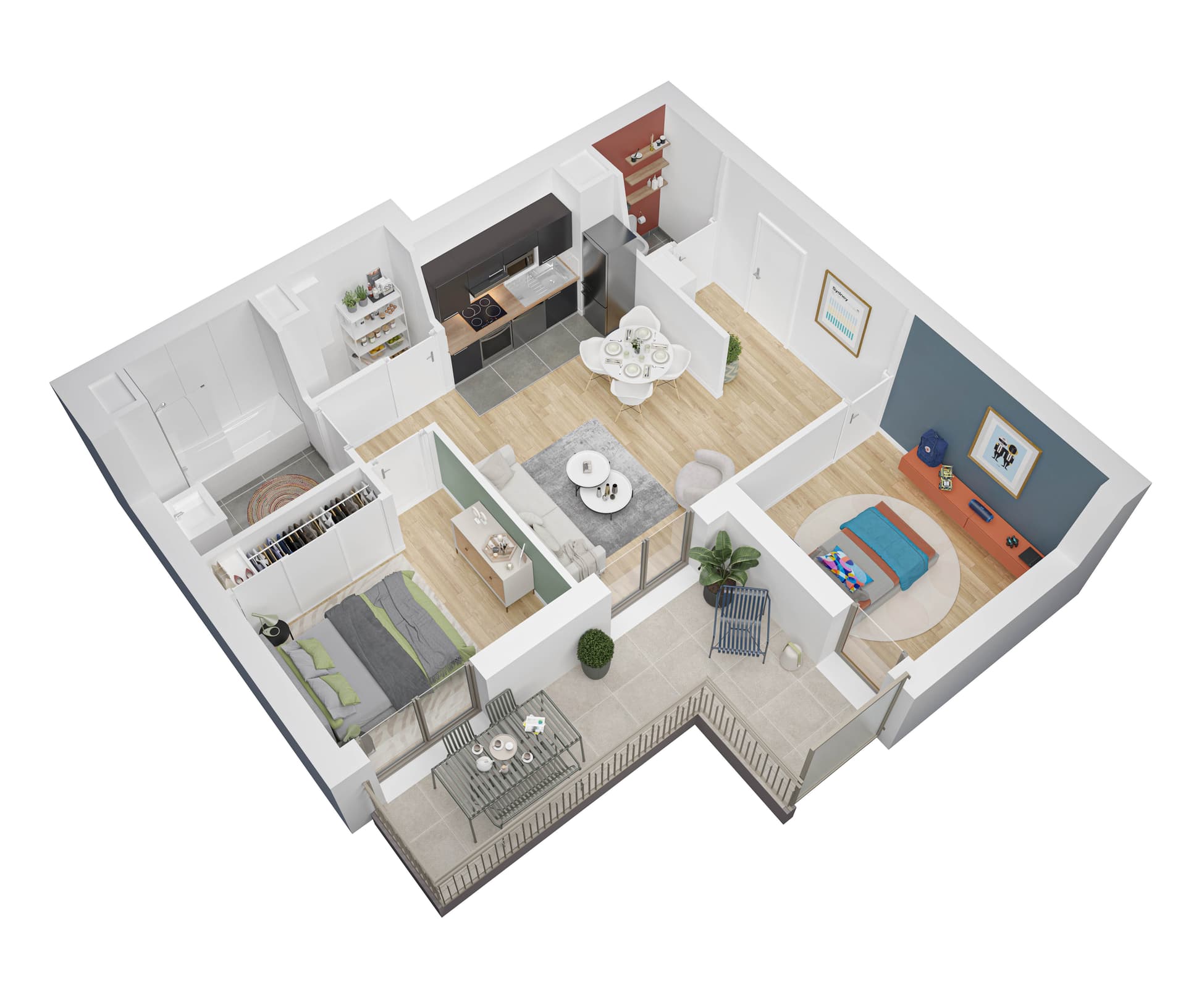 Vanves — Au cœur de Vanves, une nouvelle résidence propose une sélection d’appartements, du studio au 4 pièce... — Miniature 6