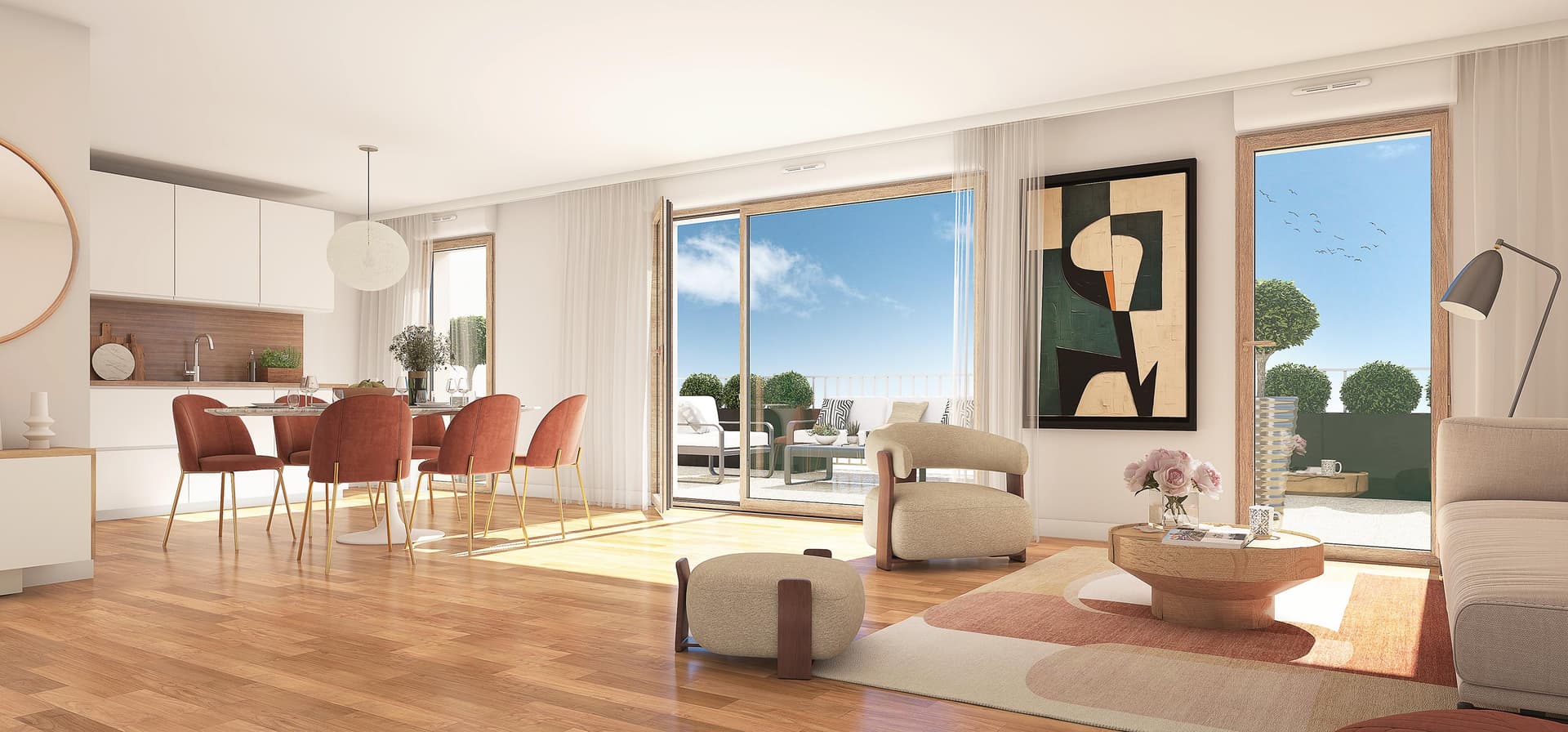 Stains — À Stains, une nouvelle résidence propose des appartements contemporains, du 2 au 4 pièces, conçus po... — Miniature 3