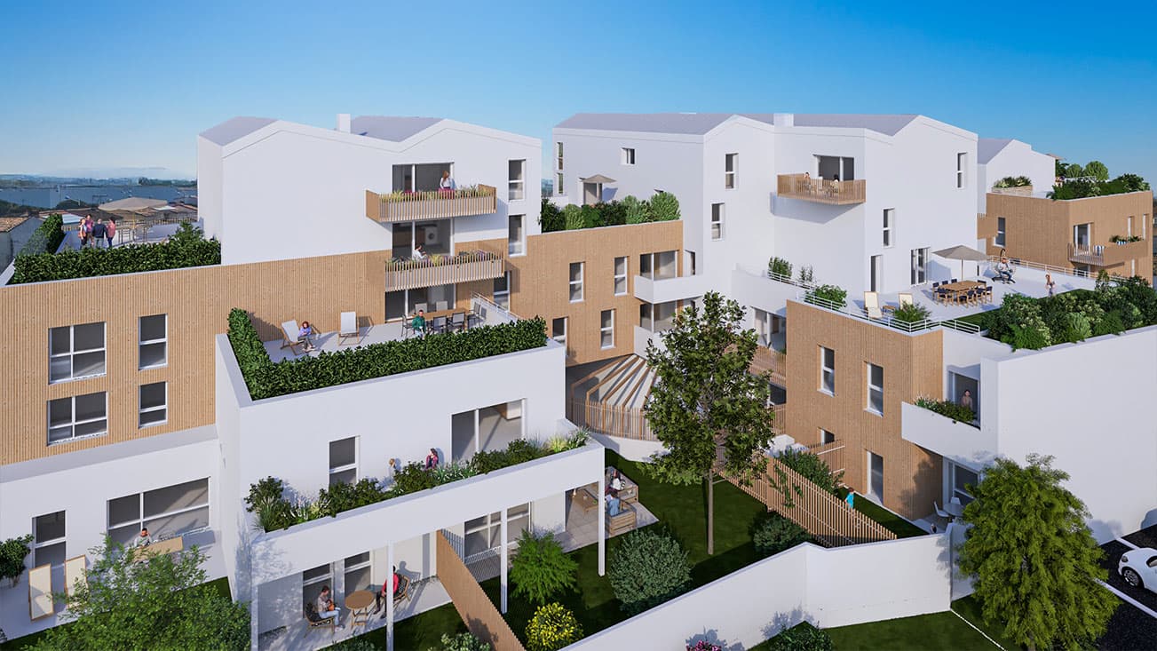 la Rochelle — Située à La Rochelle, cette résidence contemporaine propose 40 appartements allant du T1 bis au T5, ... — Miniature 2