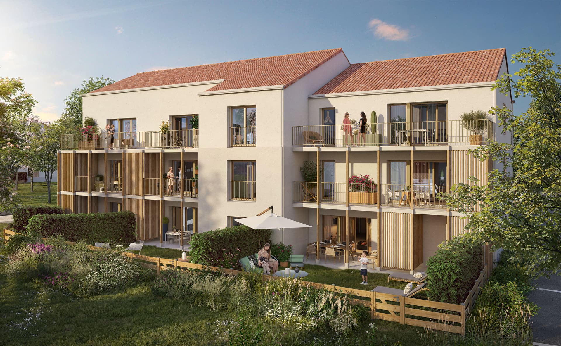 Pornic — Située à proximité immédiate du bourg du Clion-sur-Mer, cette nouvelle réalisation s’inscrit dans le... — Miniature 3