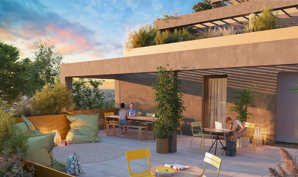 Toulouse — Située au cœur du quartier prisé de Rangueil, cette résidence étudiante se distingue par son archite... — Miniature 2