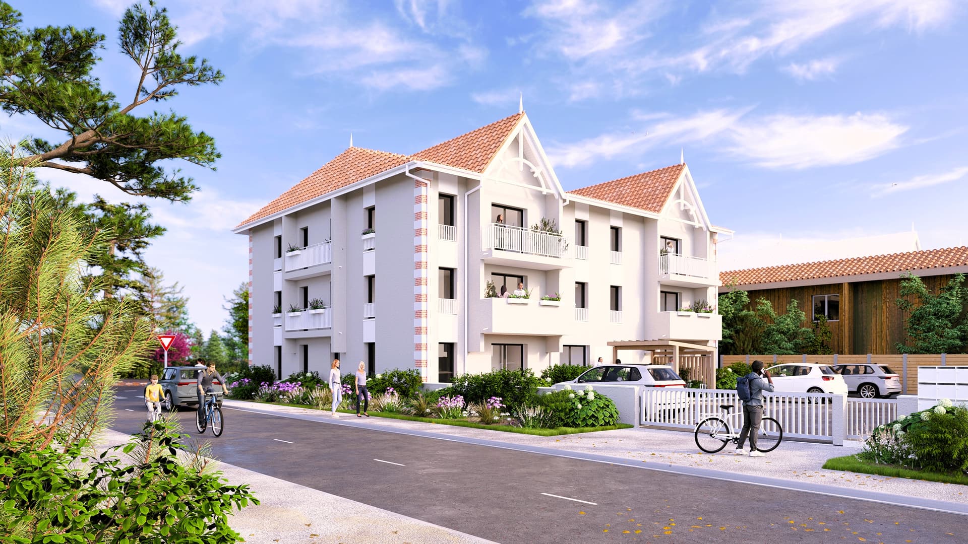 Andernos les Bains — Au cœur du Bassin d’Arcachon, cette résidence se distingue par une architecture fidèle aux codes rég... — Miniature 3