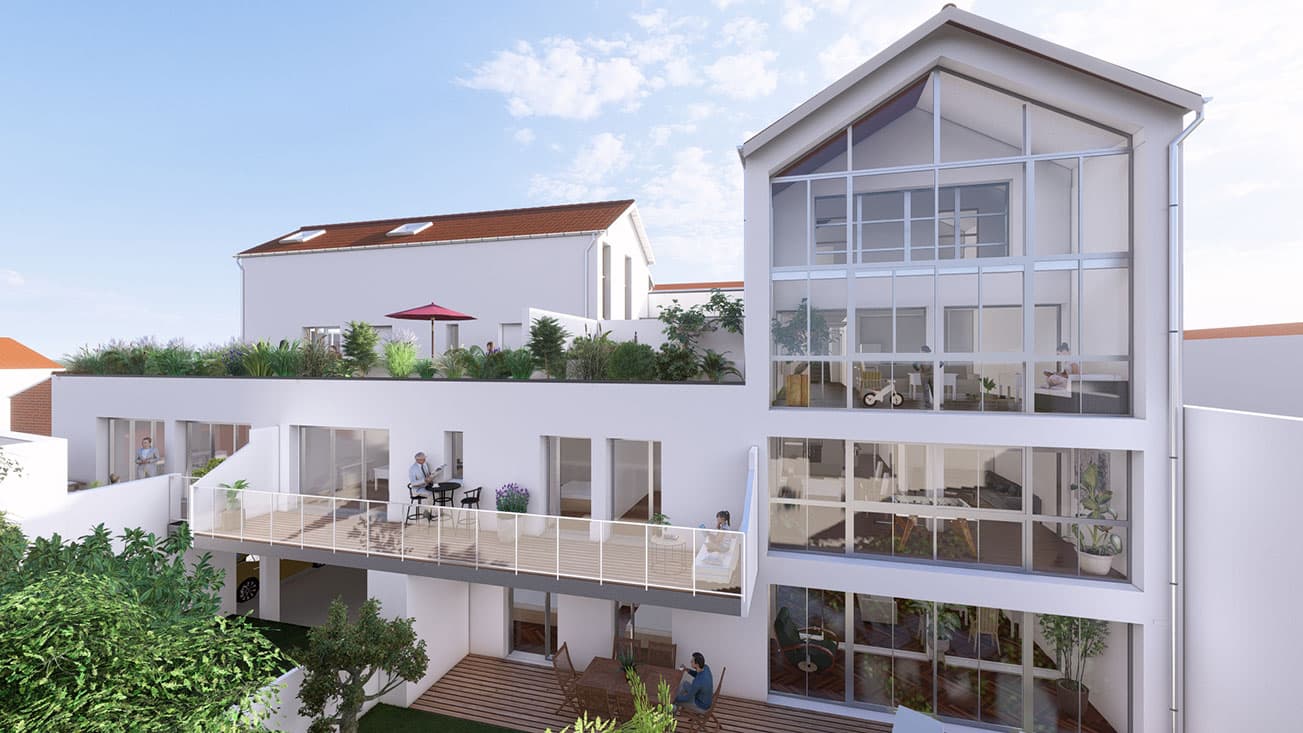 la Rochelle — Implanté dans le quartier prisé de La Genette à La Rochelle, ce projet résidentiel se distingue par ... — Photo 1